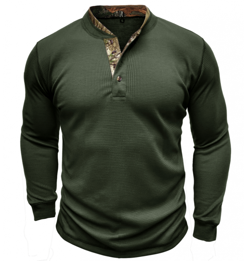 Men's long sleeved outdoor bottomed shirt