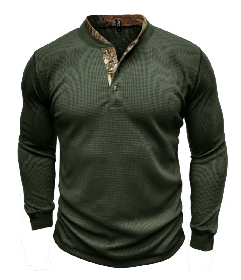 Men's long sleeved outdoor bottomed shirt