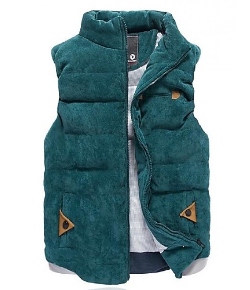 Men'sSolid Color Slim Vest